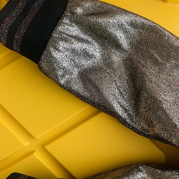 Silver Metallic Bomber Jacket - Picture 6 of 7